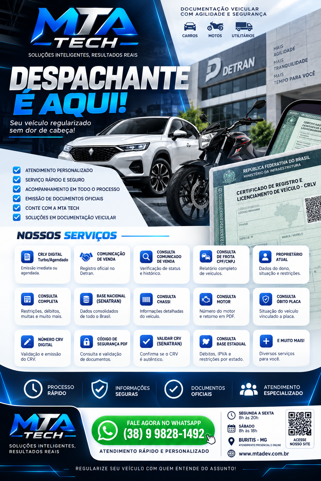 Serviços veiculares MTA TECH